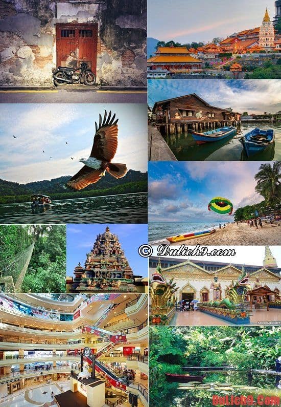 Những điểm du lịch nổi tiếng phải đến khi du lịch Penang