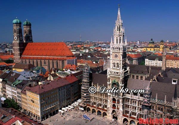 Munich - Địa điểm đẹp, nhiều công trình ở Đức: Danh lam cảnh đẹp, địa điểm du lịch hấp dẫn, nổi tiếng ở Đức