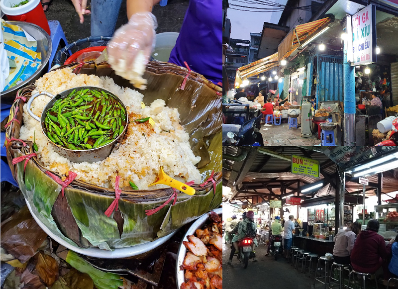Địa điểm ăn uống TPHCM ngon, giá rẻ. Khu ẩm thực ở Sài Gòn. Chợ Bà Chiểu