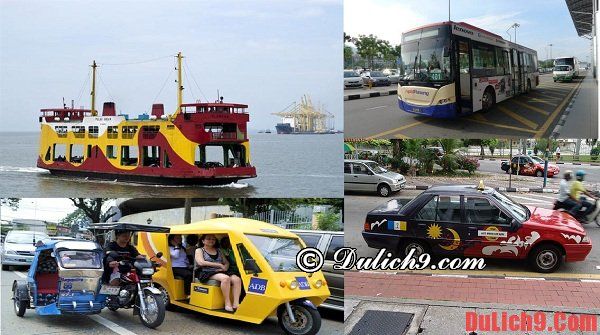 Các phương tiện di chuyển phổ biến ở Penang