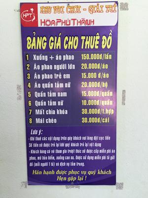 Bang gia Hoa Phu Thanh