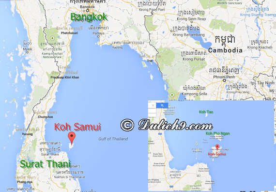 Di chuyển đến đảo Koh Samui bằng cách nào/ Phương tiện đi lại trên đảo Koh Samui