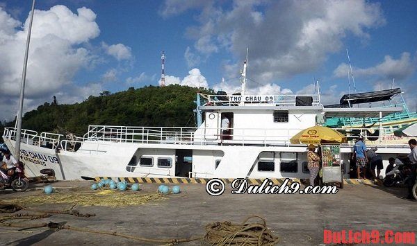 Phương tiện và cách di chuyển đi - đến đảo Thổ Chu - kinh nghiệm du lịch đảo Thổ Chu
