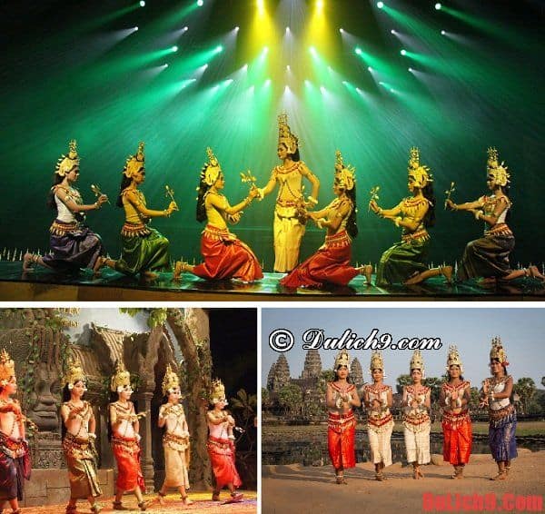 Chương trình ca múa nhạc với điệu Apsara: Hướng dẫn du lịch Angkor Wat - Campuchia