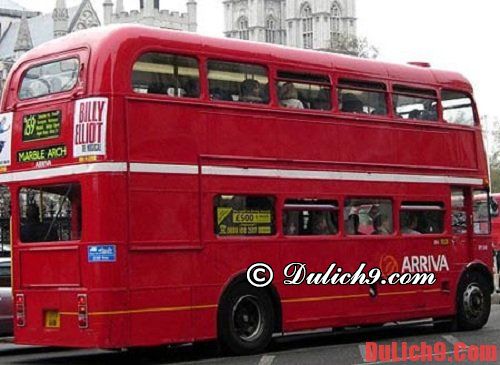 Du lịch Vương quốc Anh bằng xe bus: Các phương tiện di chuyển khi du lịch Anh