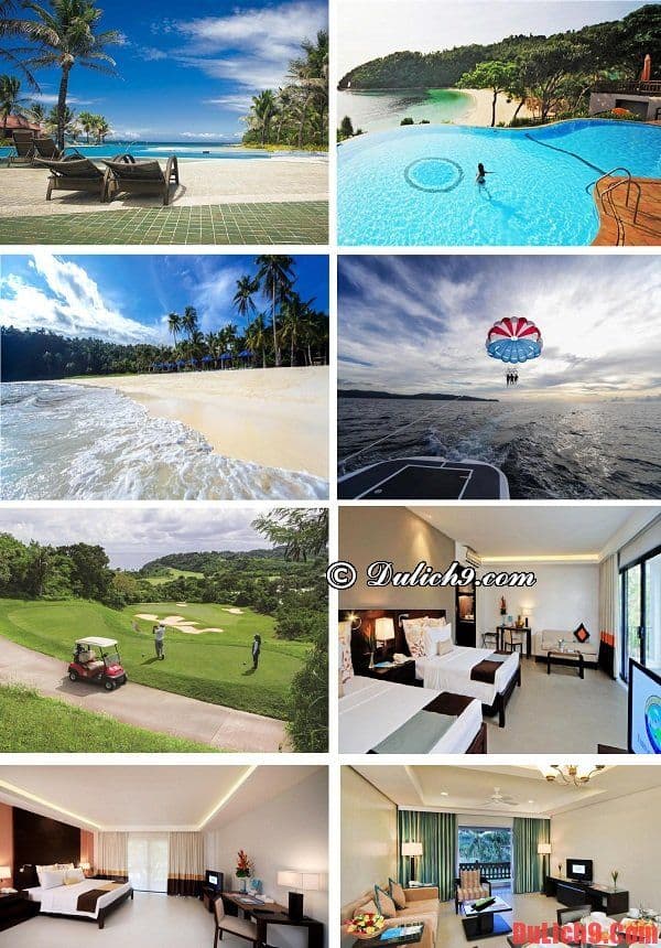 Du lịch đảo Boracay nên ở khách sạn nào? Khách sạn 4 sao cao cấp, sang trọng, tiện nghi hiện đại, chất lượng cao, dịch vụ đa dạng, có bãi biển riêng, tầm nhìn đẹp được đánh giá cao và đặt phòng nhiều nhất ở Boracay