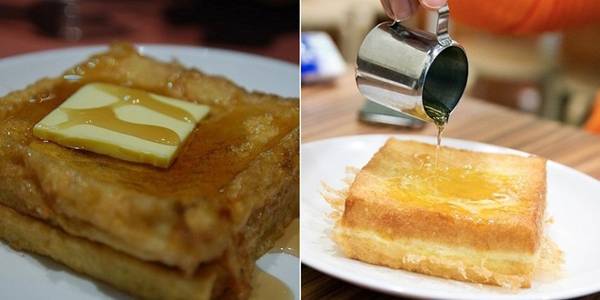 <strong>Hong Kong French (Bánh mì kiểu Pháp): </strong>Bánh sandwich được phết bơ và thêm si-rô mạch nha hẳn sẽ làm những người thích ăn ngọt hài lòng.
