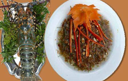 Bạn đã nếm thử món tiết canh tôm hùm Long Hải chưa?