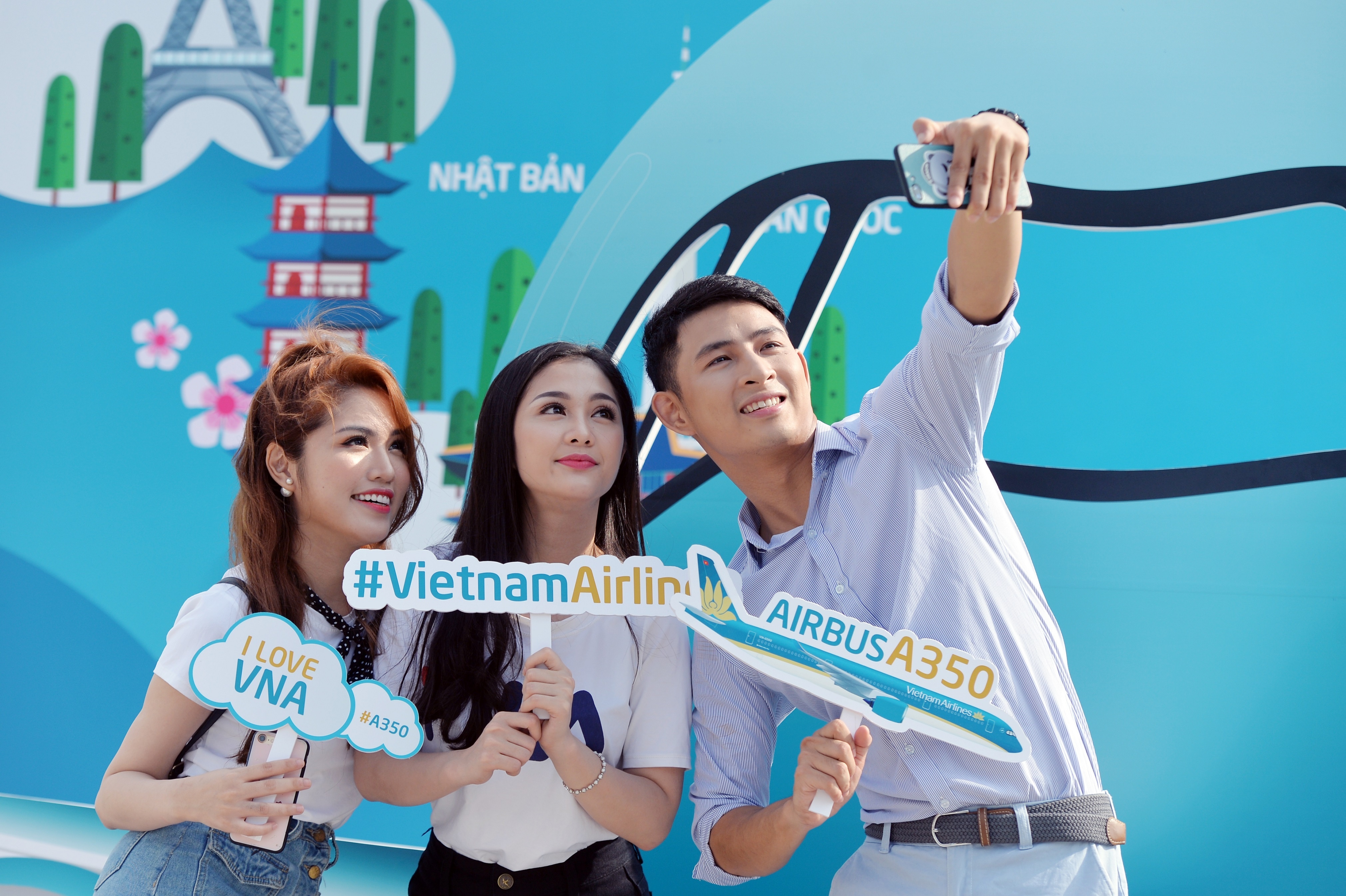 hanh khach Vietnam Airlines di may bay Airbus A350 anh 6
