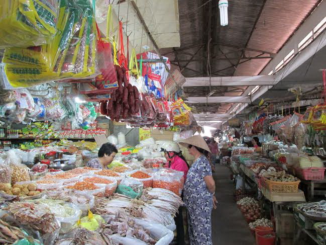 Đồ khô ở chợ Long Hoa Tây Ninh 
