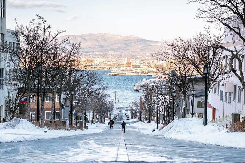 Bởi tuyết rơi dày, một số nơi ở Hokkaido trở thành điểm trượt tuyết lý tưởng như khu Niseko, Furano hay Rusutsu. Miền đất này còn hấp dẫn khách du lịch tới vào mùa đông với lễ hội tuyết Sapporo nổi tiếng. Đi dạo quanh những con đường, ngồi trên chuyến tàu băng qua biển, chìm trong cái lạnh âm độ thấu xương, ngắm nhìn cảnh vật phủ tuyết trắng xóa... là những trải nghiệm các tín đồ du lịch ấn tượng khi ghé Hokkaido. Ảnh: ai2myyy.