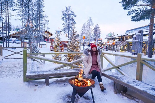 Nhiệt độ ở Phần Lan tháng 1 luôn ở mức âm độ C nhưng cảnh vật đẹp như trong những câu chuyện cổ tích.