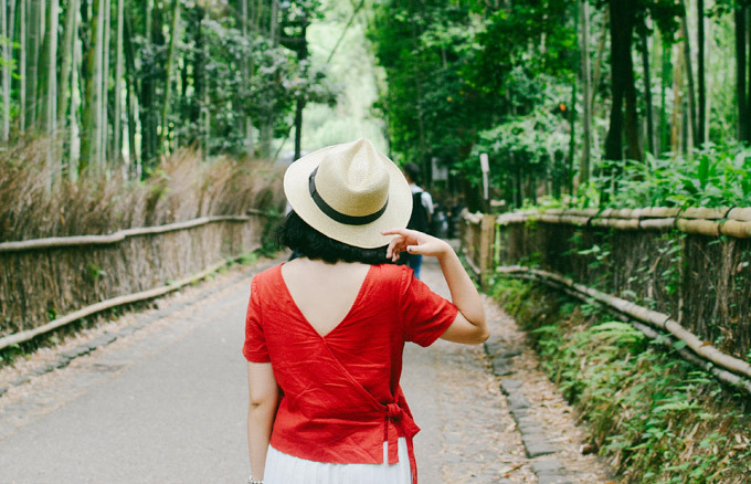 Rừng tre Sagano trở thành biểu tượng của du lịch Kyoto. Ảnh: Nguyên Chi