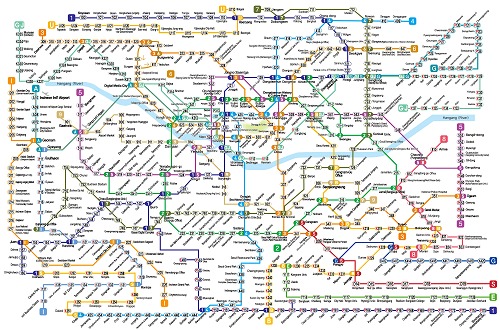 Đọc bản đồ tàu điện ngầm là một khó khăn đối với những du khách lần đầu tới Hàn Quốc. Ảnh: Korea For Expact.