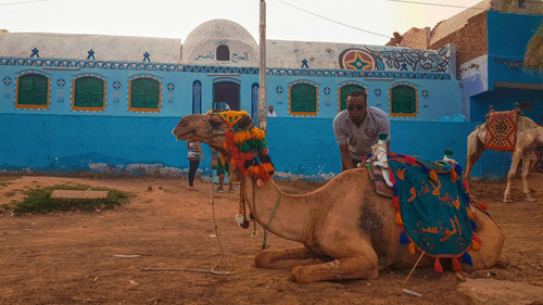 Màu sắc sặc sỡ ở làng Nubian.