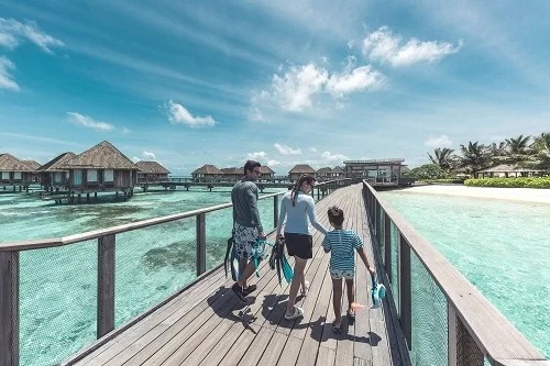 Với những dịch vụ độc quyền, Club Med Kani là khu nghỉ dưỡng lý tưởng cho kỳ nghỉ gia đình. Ảnh: Amazing Our World.