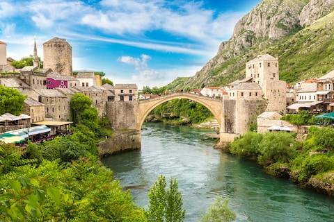 Sông Neretva ở Bosnia và Herzegovina. Ảnh: AP