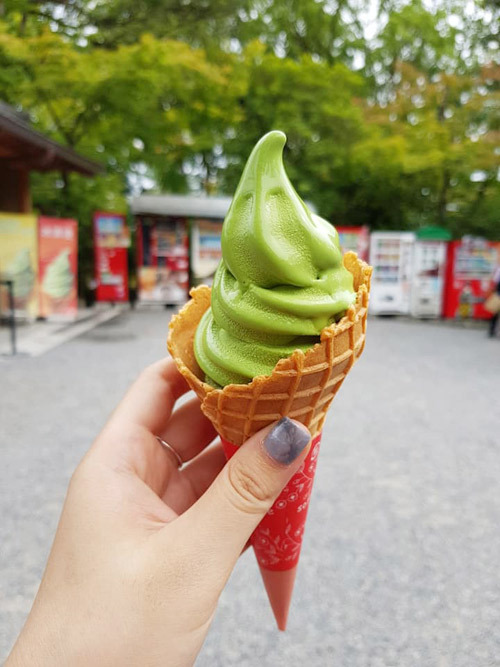 Matcha có thể thưởng thức ở bất cứ đâu trên đất Nhật nhưng ngon nhất vẫn là ở Kyoto. Ảnh: Nguyên Chi