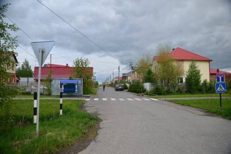 Một khu dân cư trong làng Zavarzino, Tomsk, Siberia. Quang cảnh thực sự yên bình.