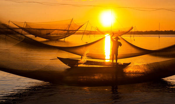 Bình minh bãi biển Cửa Đại