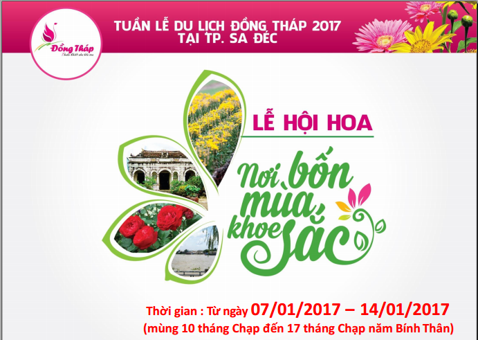 Năm nay thành phố Sa Đéc còn tổ chức một lễ hội với tên gọi “Nơi Bốn Mùa Khoe Sắc”.