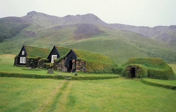 Những ngôi nhà này nằm ở làng Skogar, Iceland, được chính phủ sử dụng làm bảo tàng dân gian.