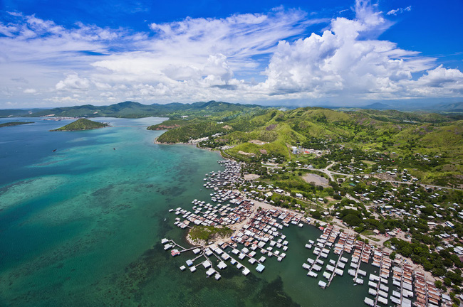 Thủ đô Port Moresby tuyệt đẹp nhìn từ trên cao.