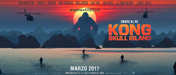 Hạ Long trên poster phim bom tấn Kong: Skull Island. Ảnh: sienacinema.it