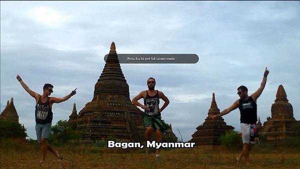 Hình ảnh họ nhảy múa ở Bagan, Myanmar.