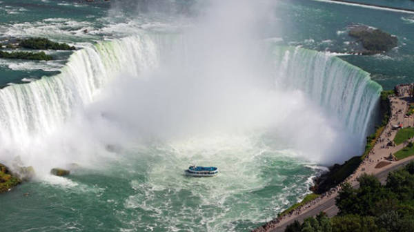 Thác Niagara, biên giới Mỹ và Canada