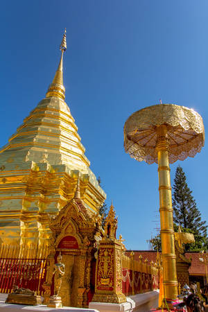 Chùa Wat Phrathat Doisuthep, Chiang Mai, Thái Lan.