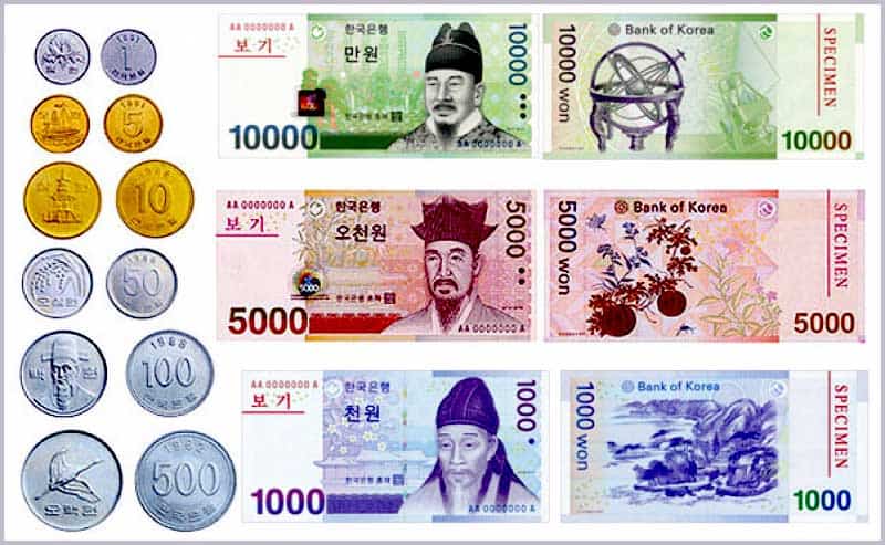 Tỷ giá tiền Hàn Quốc do ngân hàng bán ra