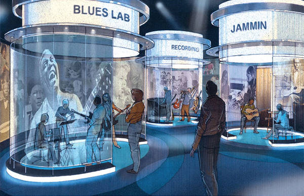 Bảo tàng National Blues, St.Louis, Missouri, Hoa Kỳ có diện tích 1.486 m2