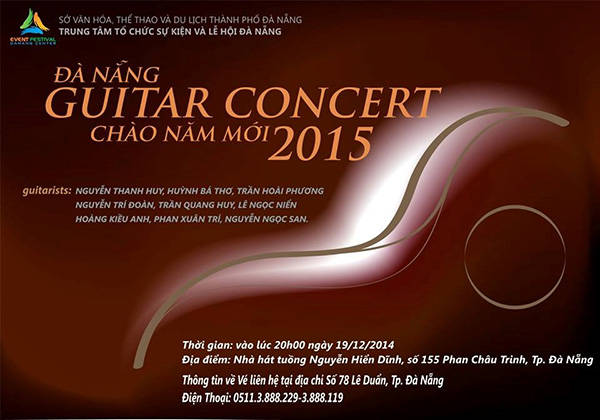 Chương trình “Danang Guitar Concert 2014- Chào Năm mới 2015”.