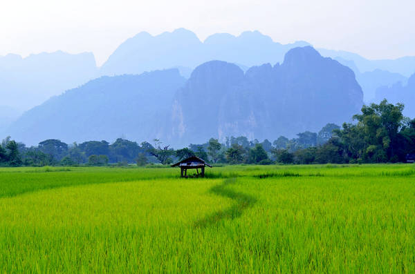 Ngay khi vừa đặt chân tới Vang Vieng, nhiều người thường ngỡ ngàng trước vẻ đẹp mà thiên nhiên đã ban tặng cho thị trấn nhỏ bé này. Ảnh: David Gunis