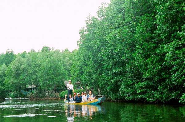 Đi thuyền trong rừng quốc gia Nam Cát Tiên