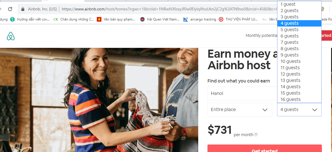 Airbnb là gì? Hướng dẫn đăng ký bán phòng trên Airbnb thu 1000$/tháng