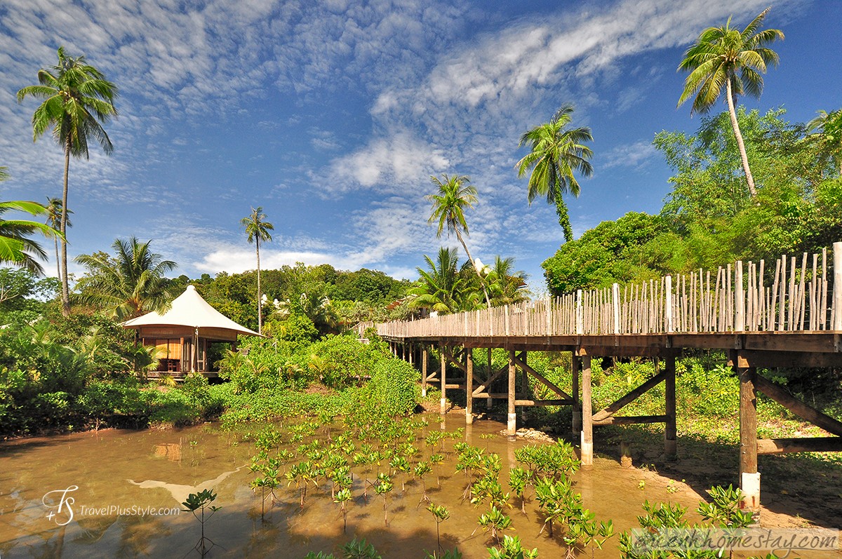 Soneva Kiri Eco Resort ở Thái Lan view lơ lửng trên cây siêu đẹp, phục vụ món cho khách bằng Zipline