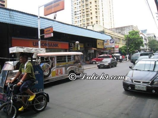 Phương tiện đi lại và di chuyển phổ biến ở Manila