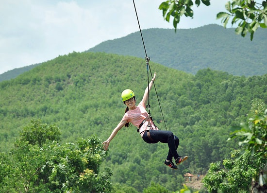 duong truot zipline o Viet Nam anh 1