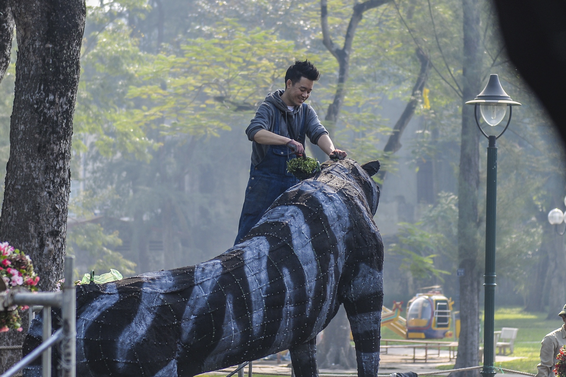 Tam ga long xanh duoi tim co mot khong hai o Ha Noi anh 7