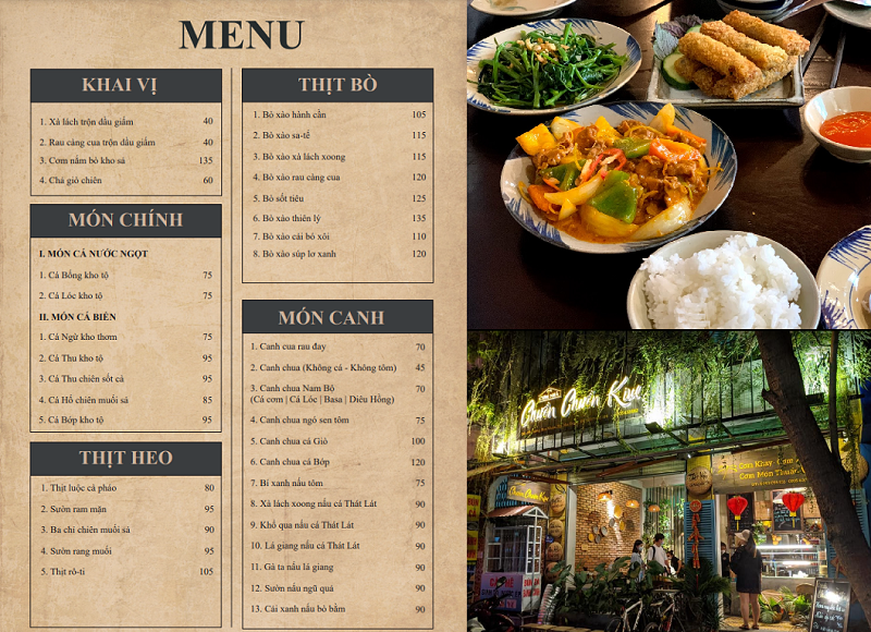 Địa điểm ăn uống Nha Trang ngon, giá rẻ. Quán ăn ngon Nha Trang. Quán Chuồn Chuồn Kim