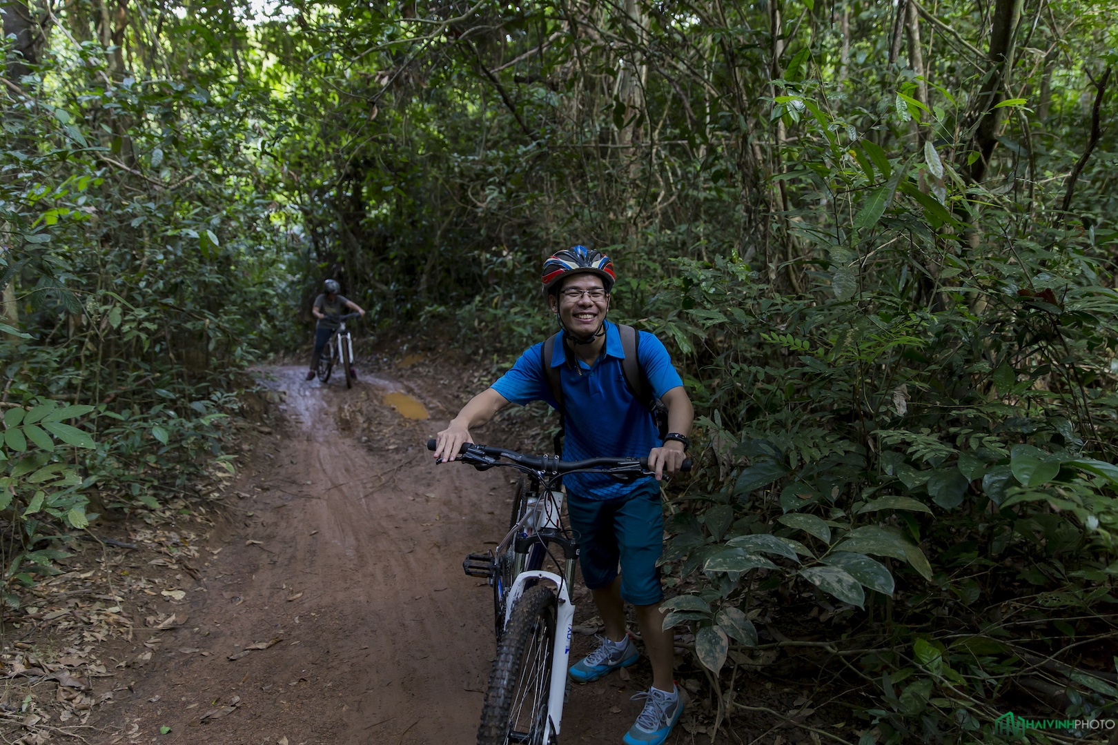 Dap xe 25km xuyen rung anh 12