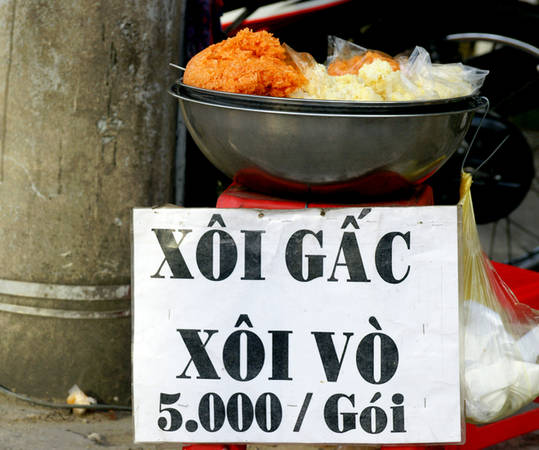 Xôi gấc xôi vò cũng có giá tương tự.