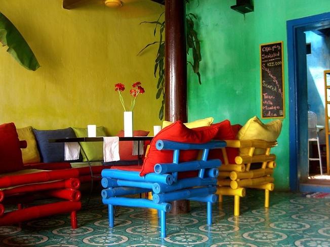 Không gian mát rười rượi ở quán Mango Café