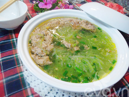 Canh cua nấu bí đao