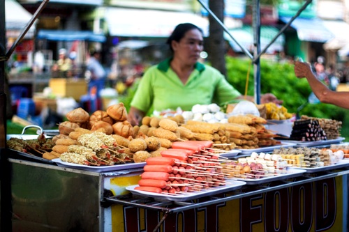 đồ chiên rán cũng chiếm ưu thế 