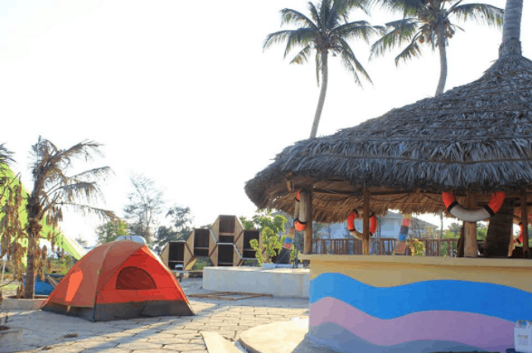 Trang trí ở khu cắm trại LU Glamping