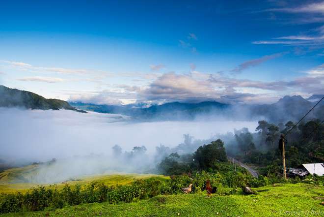 Khung cảnh thiên nhiên tươi đẹp của Sapa.