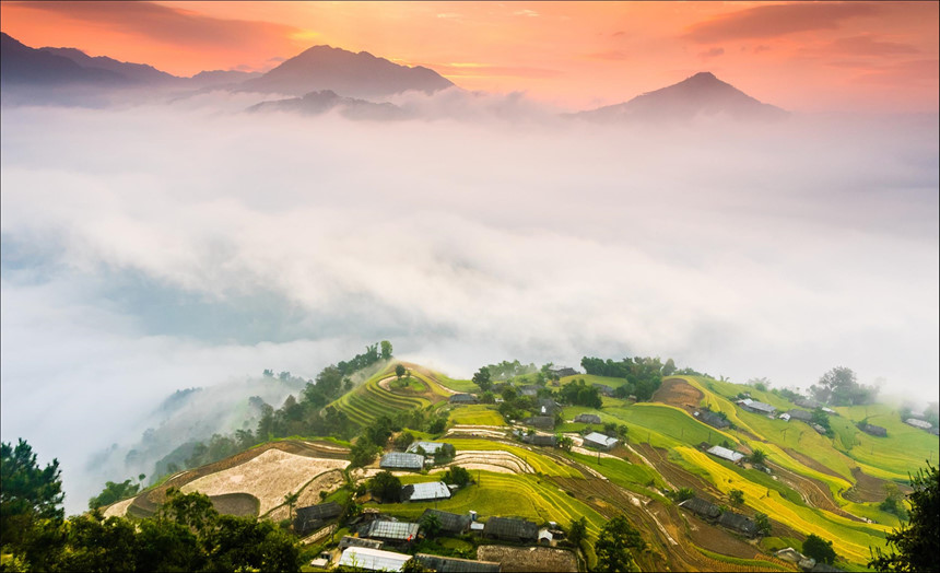 Cảnh thiên nhiên tuyệt đẹp của Sapa.